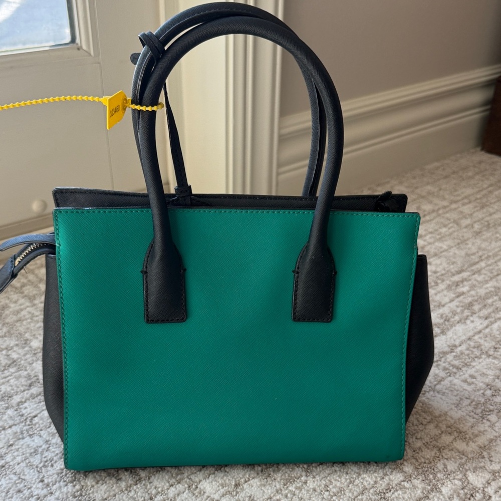 Kate Spade Teal and Black Satchel - Picture 2 of 9